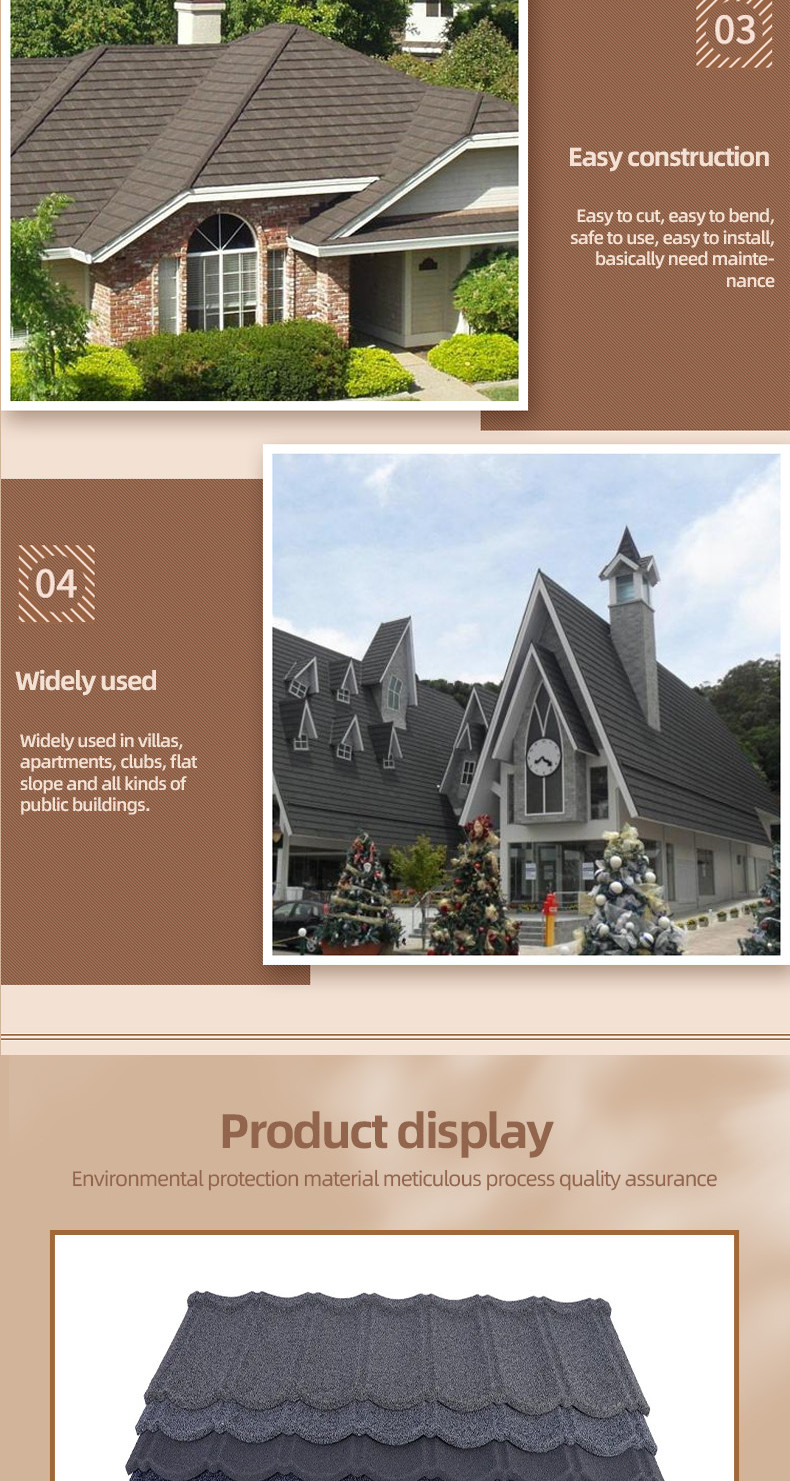Colored Stone Metal Tiles Redefining Roof Beauty,04