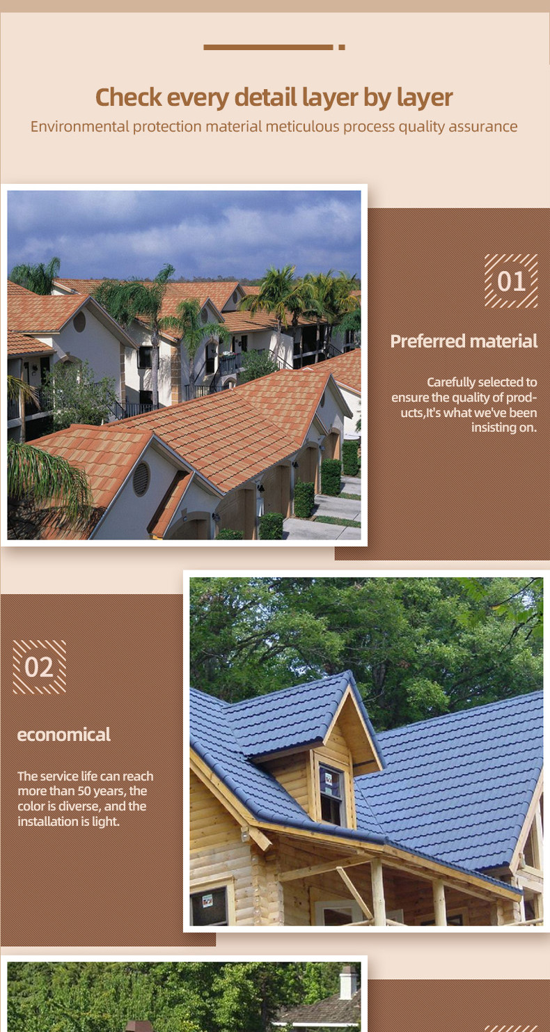 Colored Stone Metal Tiles Redefining Roof Beauty,03