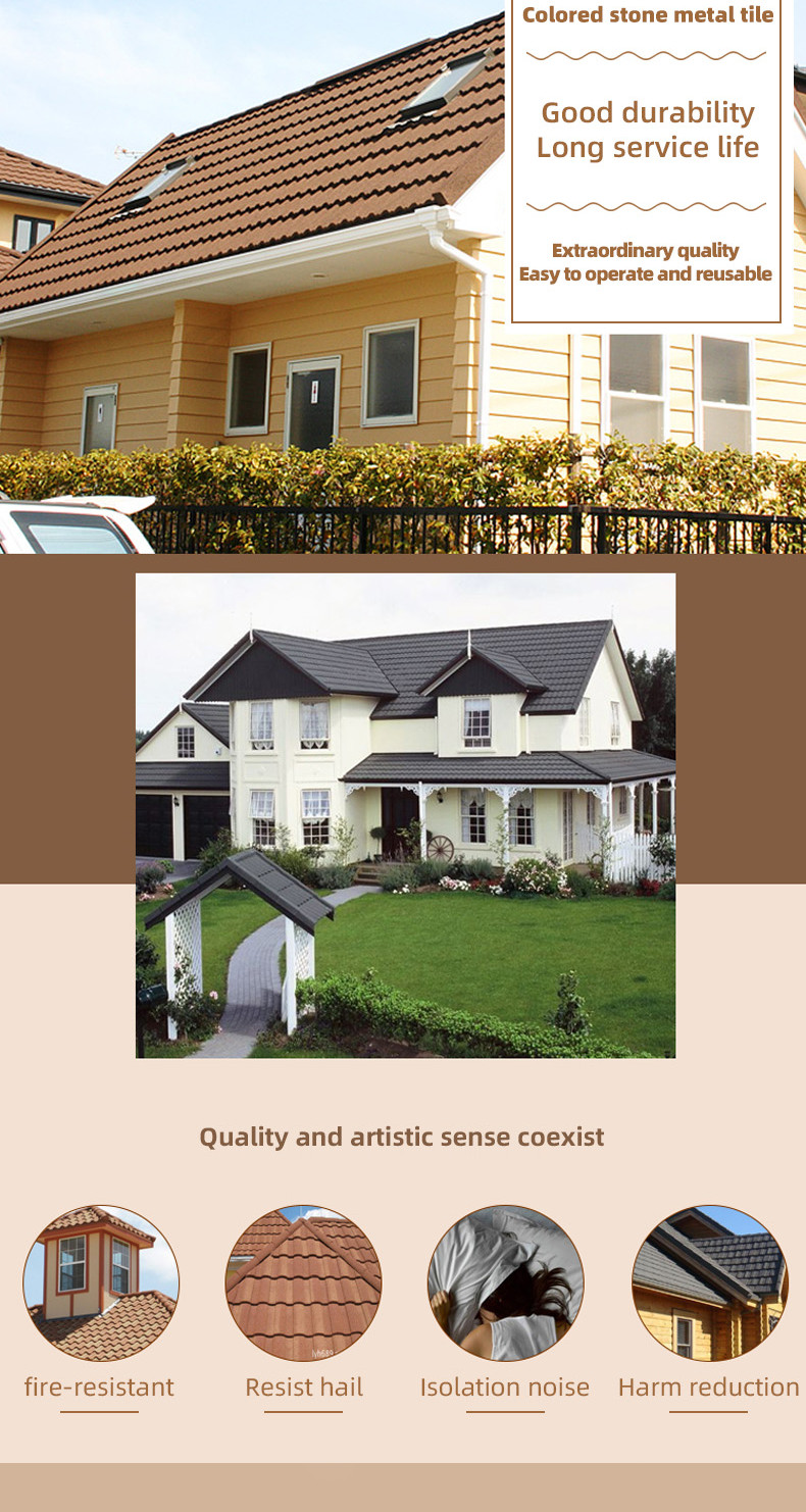 Colored Stone Metal Tiles Redefining Roof Beauty,02